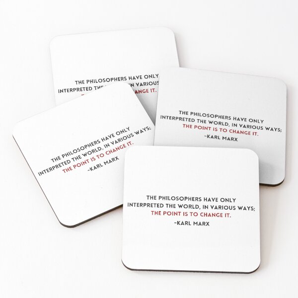 Item preview, Karl Marx Philosophers Quote designed and sold by BluebellPainter.
