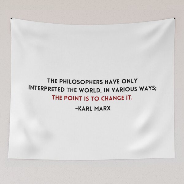 Item preview, Karl Marx Philosophers Quote designed and sold by BluebellPainter.