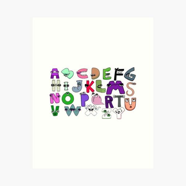 Alphabet Lore Letter Characters / Birthday toppers/ educational Letters/  Fun Gift