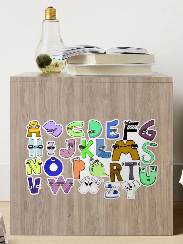 50x Alphabet Lore Letter A Stickers Waterproof Reusable Decor Baby  Educational