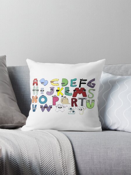 Alphabet throw pillows hotsell