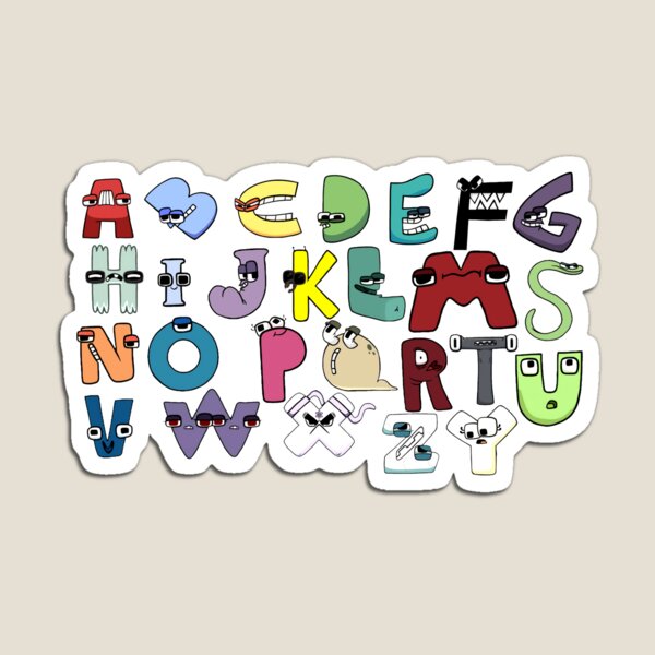 Funny Alphabet Lore Letter B - Alphabet Letters - Magnet