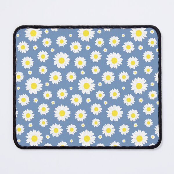 Item preview, Pastel Blue with Yellow White Daisy Flower Pattern designed and sold by Kalite.