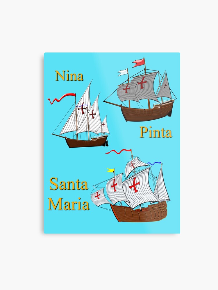 nina pinta and santa maria ships out of clay