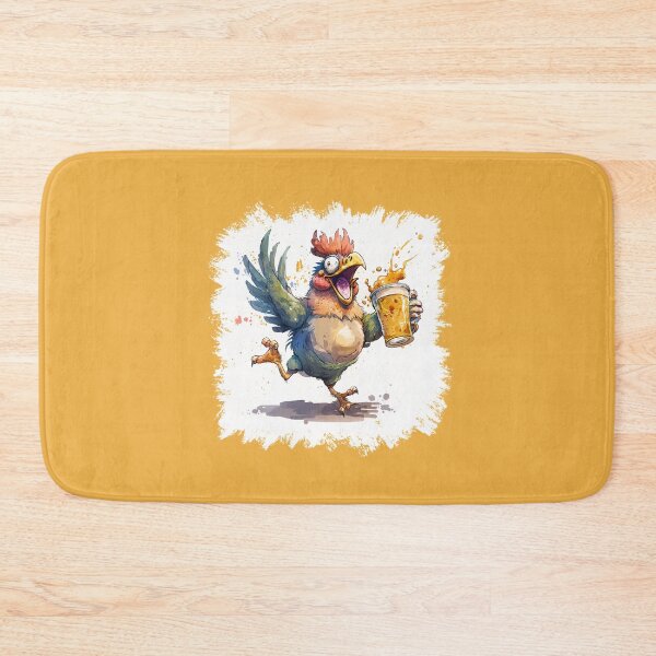 Item preview, Wild Chicken Party While Holding a Pint of Beer designed and sold by Jarmo Piironen.