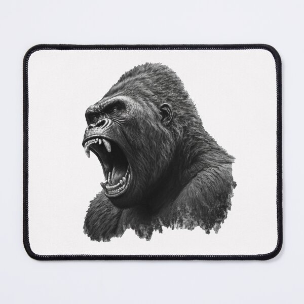 Item preview, Wild Mountain Gorilla Roaring (Angry Ape Merchandise) designed and sold by Brockinator.