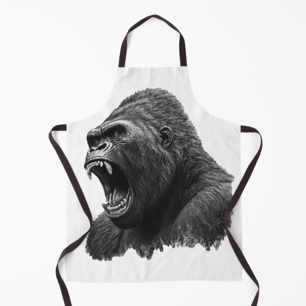 Item preview, Wild Mountain Gorilla Roaring (Angry Ape Merchandise) designed and sold by Brockinator.