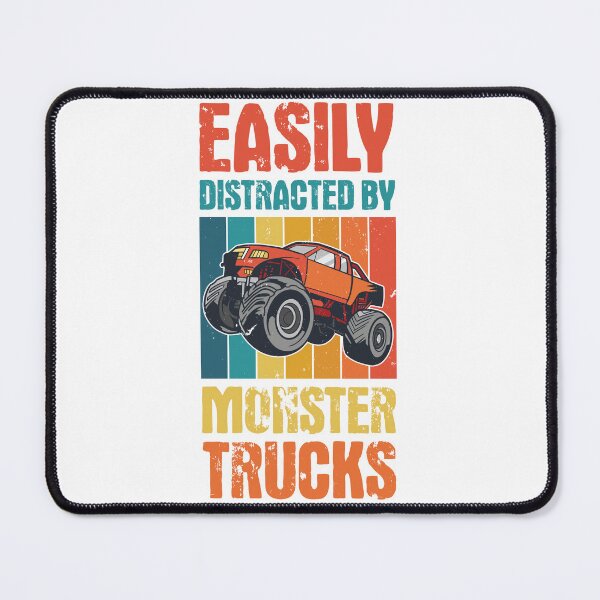 Item preview, Easily Distracted By Monster Trucks designed and sold by jie lin.
