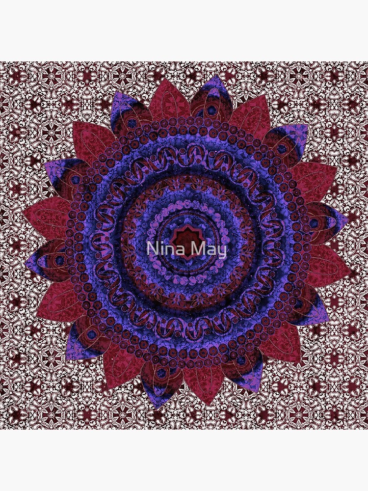 Garnet Baroque Mandala by ninabmay