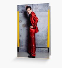 Harry in a Red Suit Greeting Card