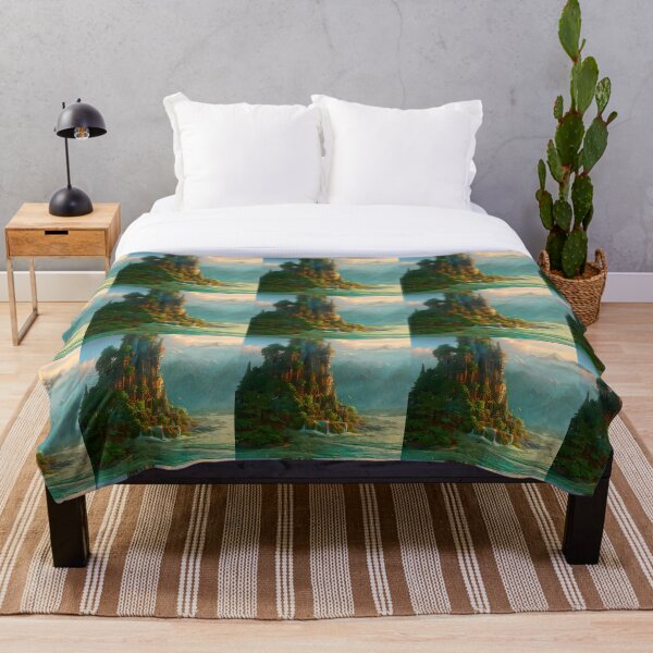 Item preview, Beautiful Psychedelic Landscape Painting  designed and sold by KoolStuffRUS.