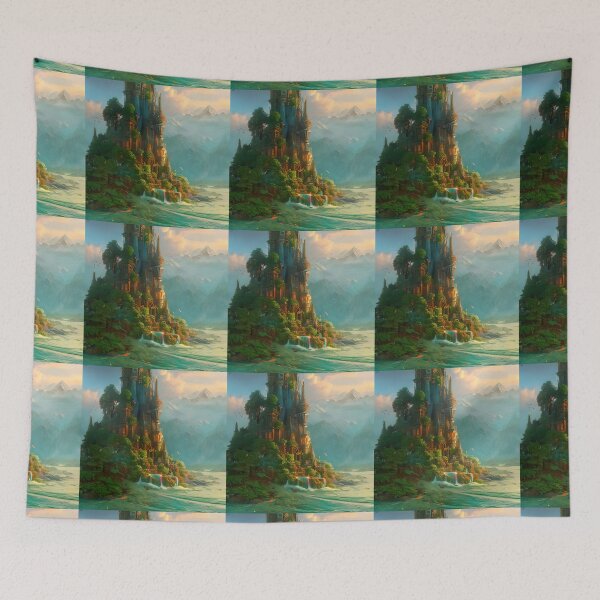 Item preview, Beautiful Psychedelic Landscape Painting  designed and sold by KoolStuffRUS.