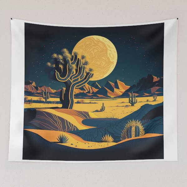Item preview, Desert at night designed and sold by Cheese Design Studio.