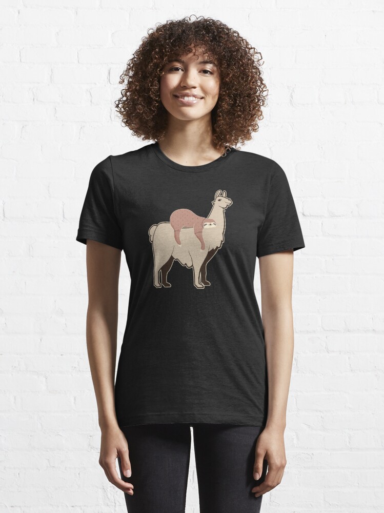 sloth riding llama shirt