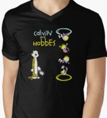 Calvin and Hobbes Portal Men's V-Neck T-Shirt