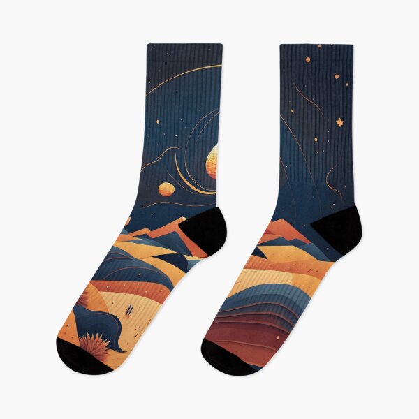 Item preview, Desert at night designed and sold by Cheese Design Studio.