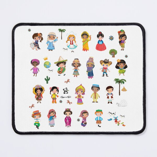 Item preview, Cute and Lovely Multicultural Kids with Adorable Smiles designed and sold by hosannart.