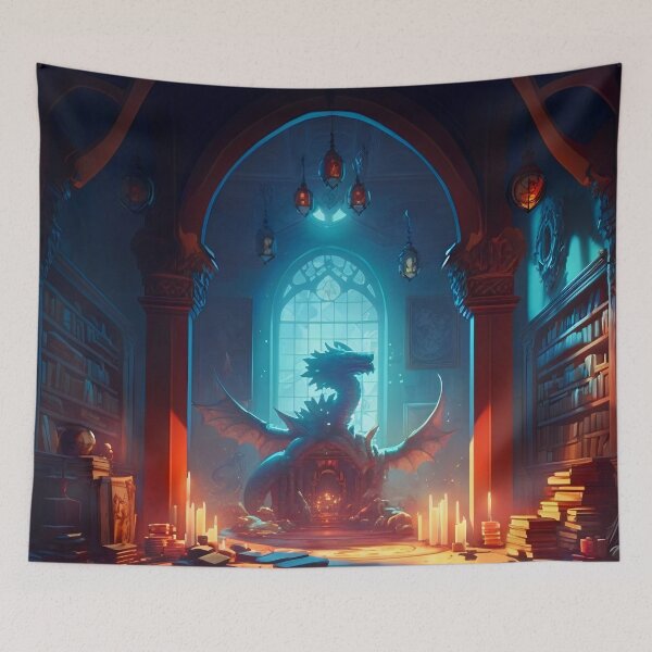 Item preview, Dragon's Domain: A Medieval Castle Library designed and sold by oanaunciuleanu.