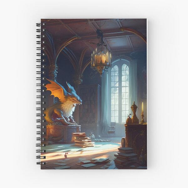 Item preview, Dragon's Domain: A Medieval Castle Library designed and sold by oanaunciuleanu.