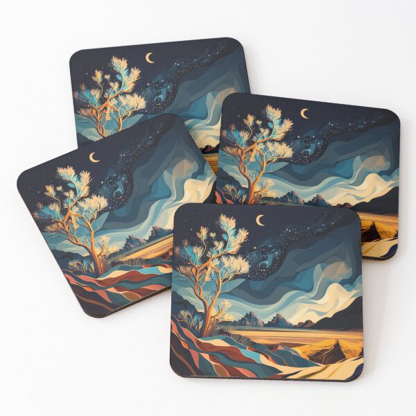 Item preview, Desert at night designed and sold by Cheese Design Studio.