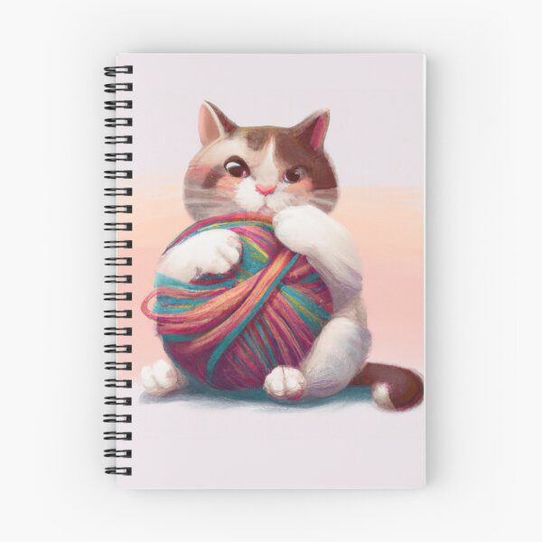 Item preview, Funny And Cute Cat With A Ball Of Wool designed and sold by Color-Me-Blue.
