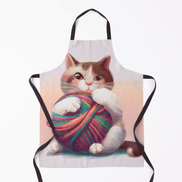 Item preview, Funny And Cute Cat With A Ball Of Wool designed and sold by Color-Me-Blue.