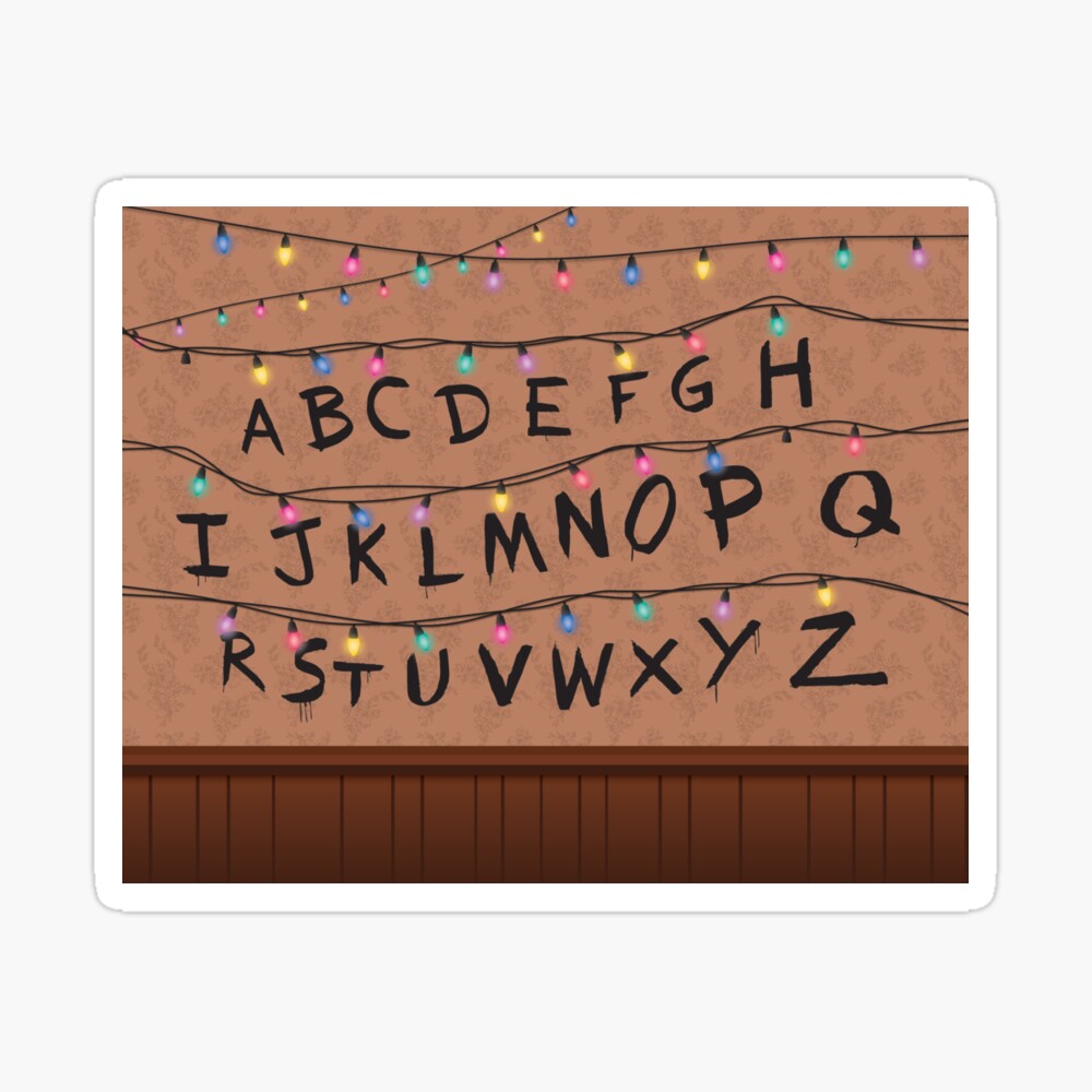 PRINTABLE: Stranger Things Letters -   Stranger things alphabet,  Stranger things, Stranger things alphabet wall