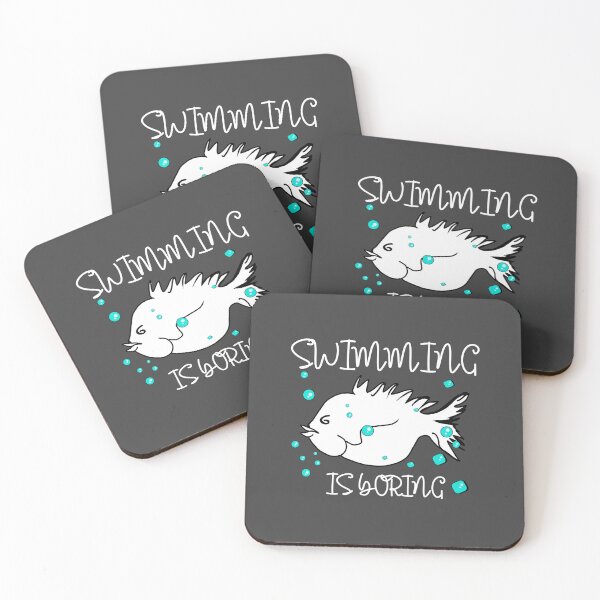 Item preview, Swimming is boring funny swimming saying designed and sold by vibeno1.