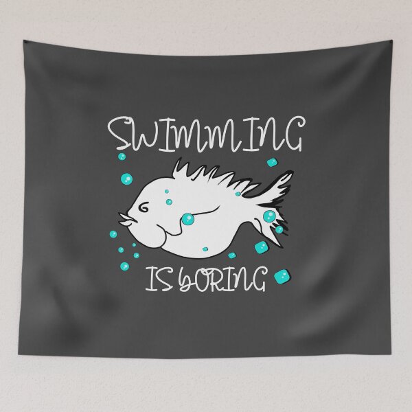Item preview, Swimming is boring funny swimming saying designed and sold by vibeno1.