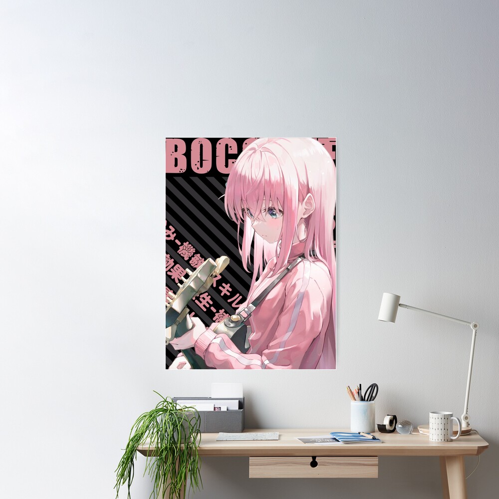 Hitori Bocchi the Rock' Poster, picture, metal print, paint by The Artz