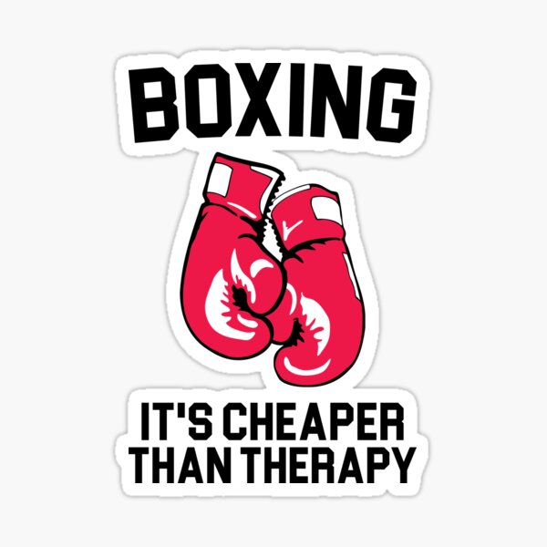 Boxing Therapy Sticker