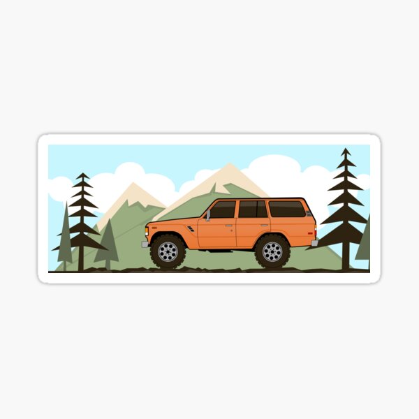 Fj60 Land Cruiser retro Pegatina