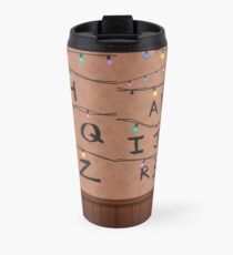 Stranger Things Alphabet Wall Travel Mug