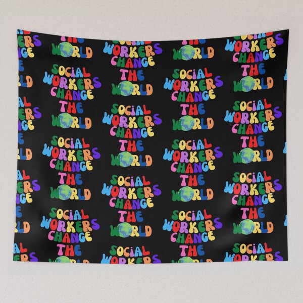 Item preview, Social Workers Change The World designed and sold by blakfrog.