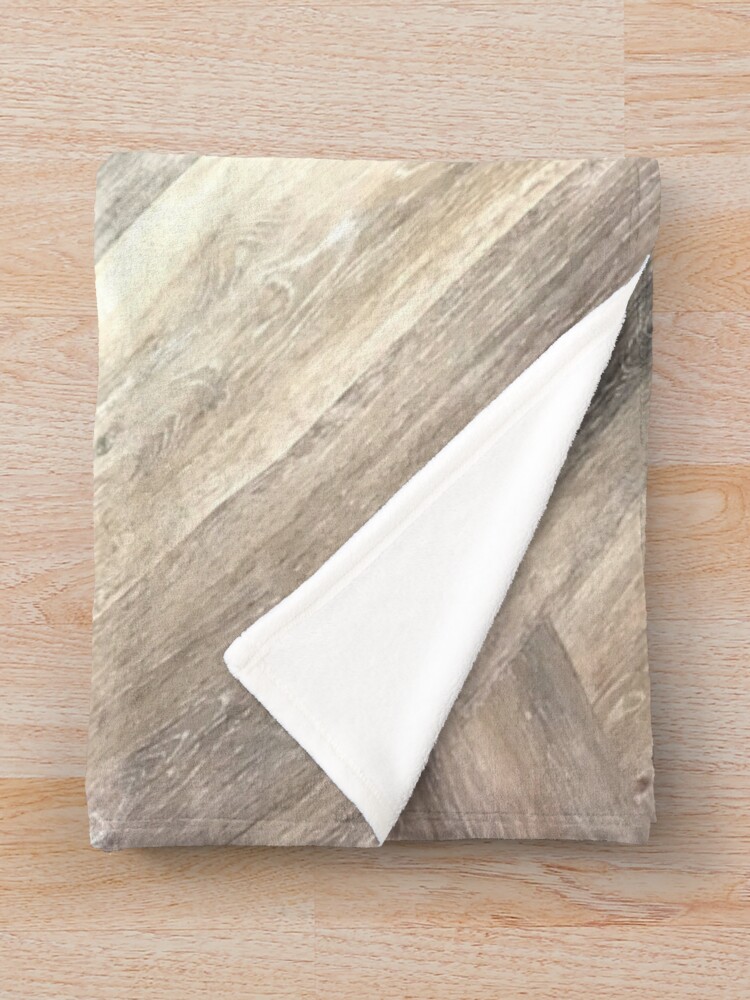 Alternate view of contemporary Caramel brown grey Beige farmhouse barn wood Throw Blanket