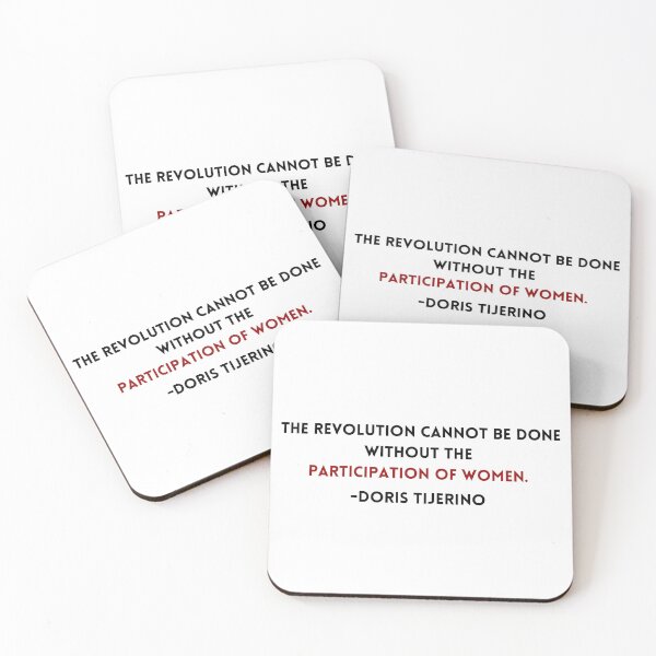 Item preview, Doris Tijerino Women in Revolution Quote designed and sold by BluebellPainter.