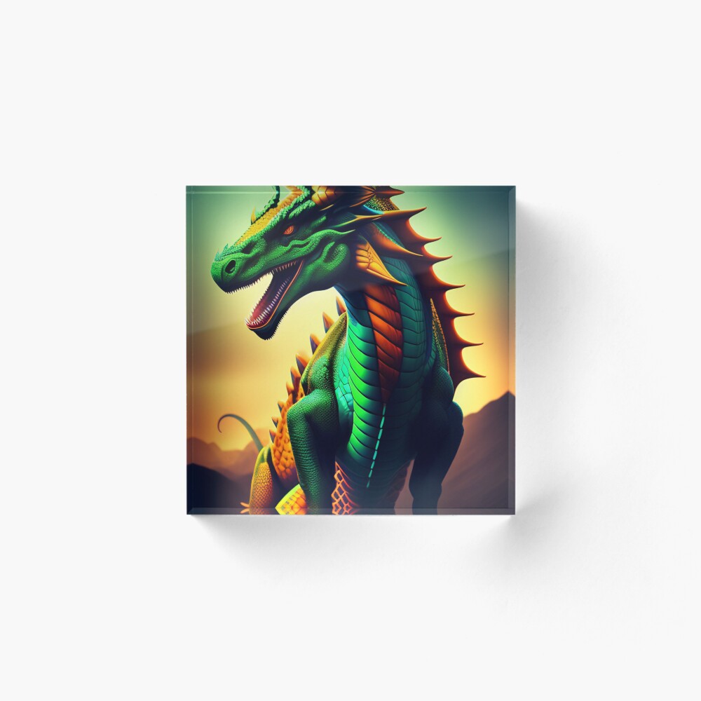 Vista previa del artículo con la obra «Bloque acrílico», diseñado y vendido por MotionWaves.