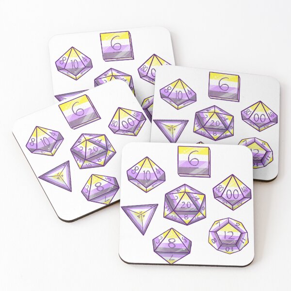 Item preview, Nonbinary Dice Set designed and sold by Jewelia Howard.