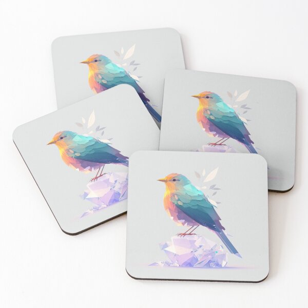 Item preview, Bird Sitting on a Crystal Rock designed and sold by quick-drops.