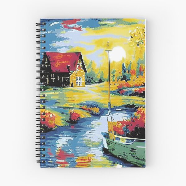 Item preview, House by the lake. AI designed and sold by Monlin.