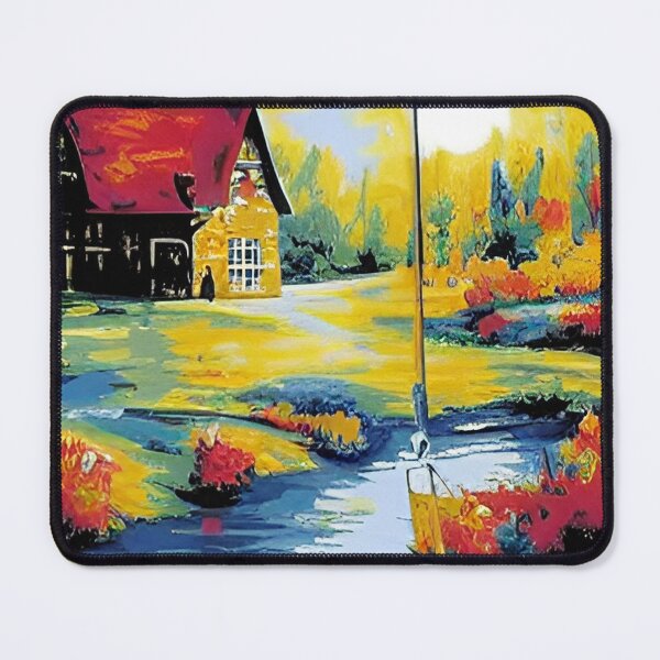 Item preview, House by the lake. AI designed and sold by Monlin.