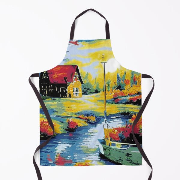Item preview, House by the lake. AI designed and sold by Monlin.