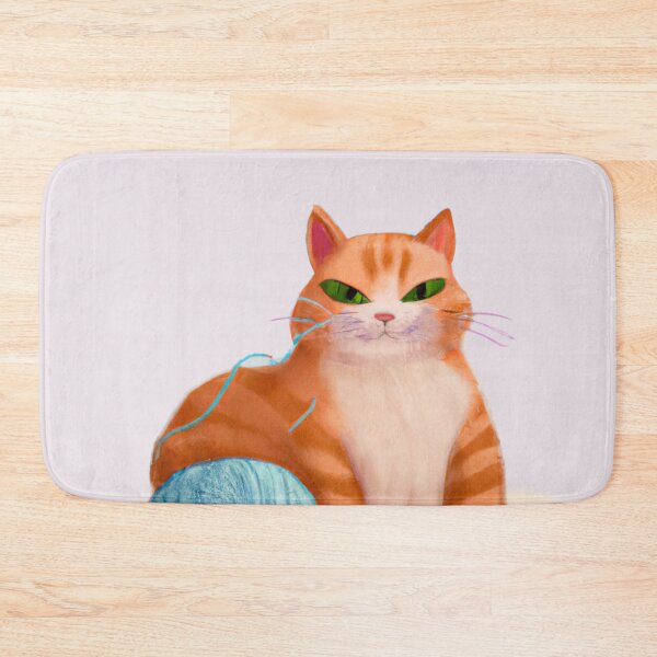 Item preview, Funny And Cute Cat With A Ball Of Wool designed and sold by Color-Me-Blue.