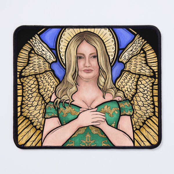 Item preview, Jennifer Coolidge Stained Glass Window designed and sold by Jewelia Howard.
