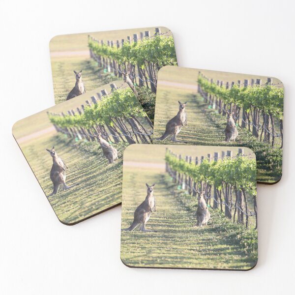 Item preview, Kangaroos amongst the grapevines of the Hunter Valley  designed and sold by Michael Fitzsimmons.