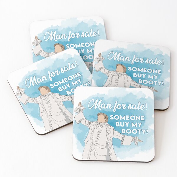 Item preview, "Man for sale!" Stede Bonnet Sticker - Our Flag Means Death designed and sold by Avery Elliott Designs.