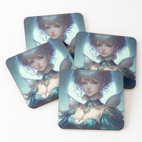 Item preview, A fantasy elf female bishop in a blue pastel dress designed and sold by PJGartui.