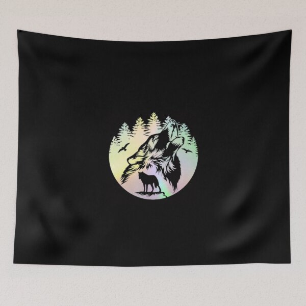 Item preview, howling wolf designed and sold by Ahimsazen.
