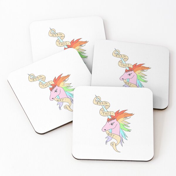 Item preview, Born This Way Unicorn designed and sold by painttheraenbow.