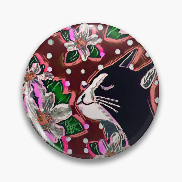 Item preview, Serene Cat in Jasmine Scent with Polka Dots Red and Black designed and sold by SpiritGifts.